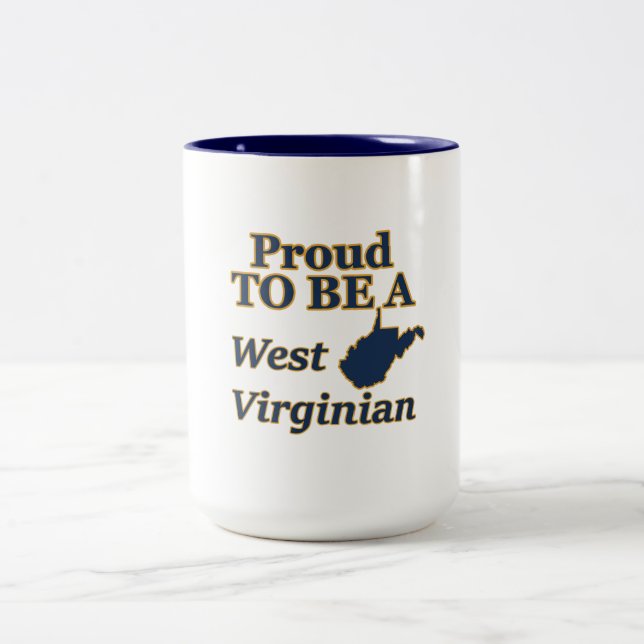 Orgulhoso de ser uma caneca Virginiana Ocidental (Centro)
