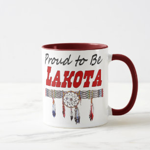 Orgulhoso ser caneca de café de Lakota