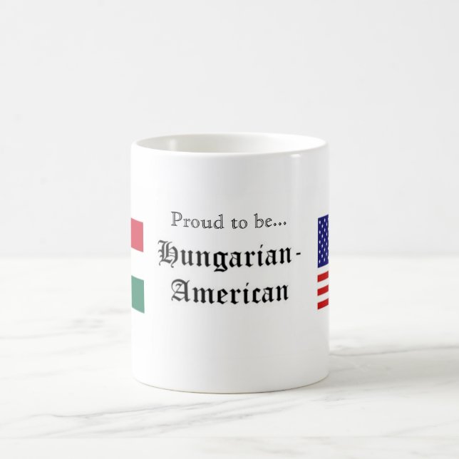 Orgulhoso ser… caneca Húngaro-Americana (Centro)