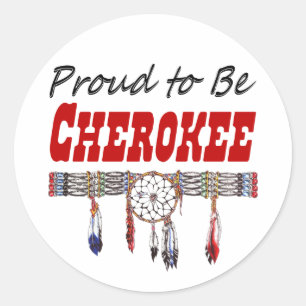 Orgulhoso ser decalque ou etiquetas Cherokee da