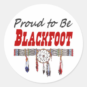 Orgulhoso ser decalques ou etiquetas Blackfoot
