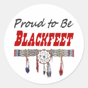 Orgulhoso ser decalques ou etiquetas dos Blackfeet