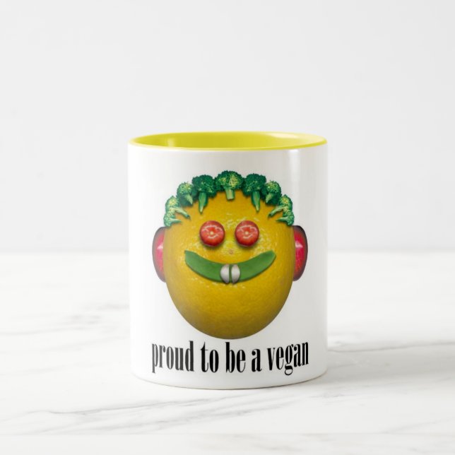 Orgulhoso ser uma caneca do Vegan (Centro)