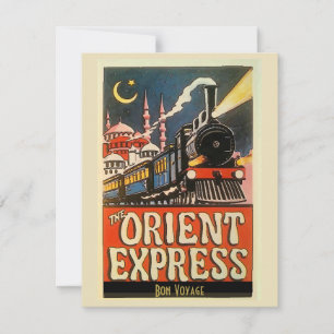 Orient Express Train, adicione texto personalize P