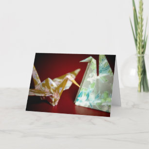 Origami Cranes - Consiga Bem Cartão