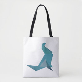 Origami Seal Summer All-Over-Impressão Tote Bag