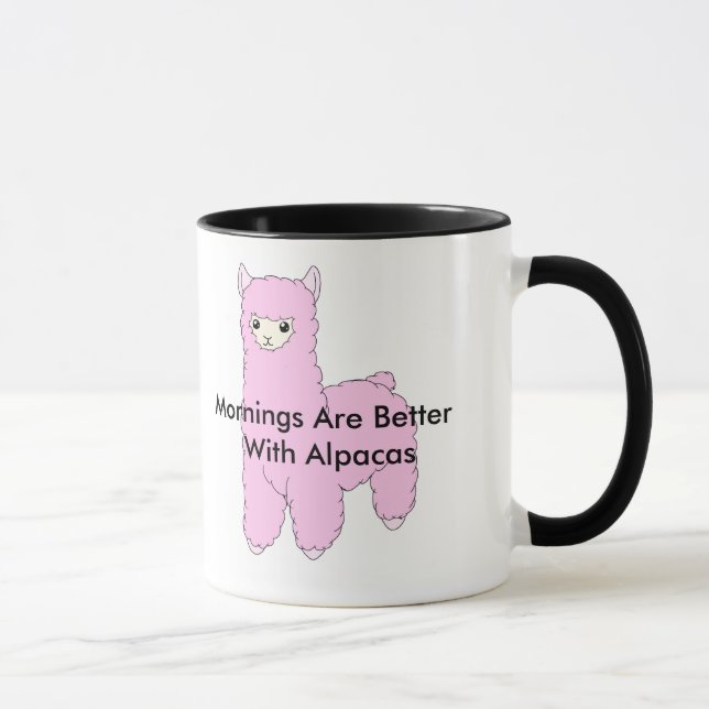 Original da caneca da alpaca da manhã (Direita)