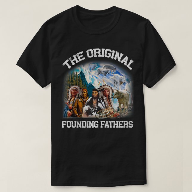 Original Founding Fathers Native American Pullover (Frente do Design)