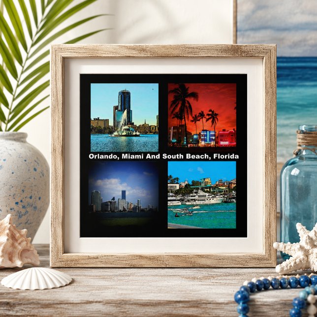Orlando, Miami, Colagem da South Beach (Orlando, Miami, South Beach Collage Tile)