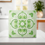 Ornament mosaico oriental floral<br><div class="desc">Ornament mosaico floral oriental - tons verdes</div>