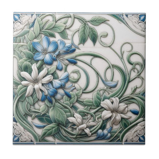 Ornamentado de estilo Vintage Azulejo cerâmico