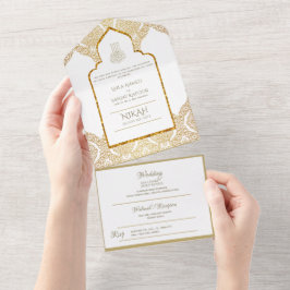 Ornamentado Dourado NIKAH WALLIMAH