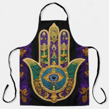 Ornamentado Dourado Terceiro Olho Hamsa