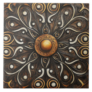 Ornamentado Scrollwork com o Ouro Center 4