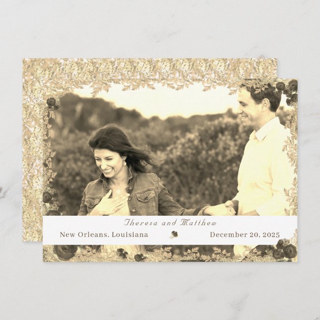 Ornamentados Católicos Salvem O Cartão De Data (Frente/Verso)