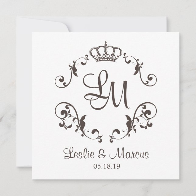 Ornamental Border with a Traditional Crown (Frente)