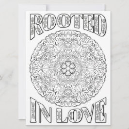 OrnaMENTAL enraizado no amor Mandala coloriu seu p