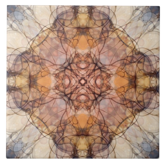 Ornamental, luxuosa, elegante, padrão, vinhas, lin (Frente)