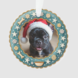 Ornamento 1º Natal 2-lados Magia do Paw-liday