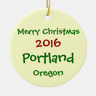 ORNAMENTO 2016 NOVO DO FELIZ NATAL DE PORTLAND