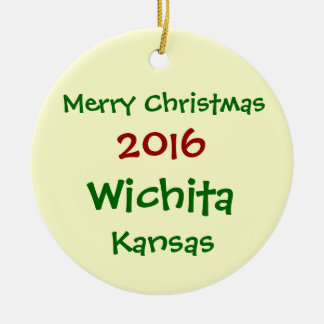 ORNAMENTO 2016 NOVO DO FELIZ NATAL DE WICHITA