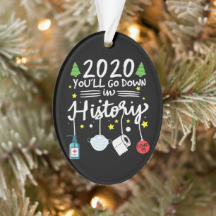 Ornamento 2020 Descer na História   Papel higiênico e más