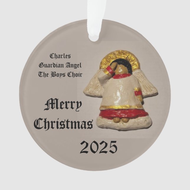 ORNAMENTO 2025 CHARLES MERRY NATMAS GUARDIAN ANGEL (Frente)