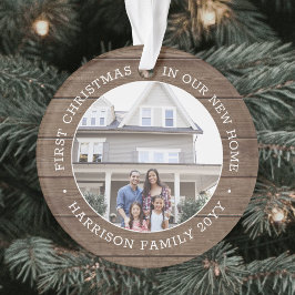 Ornamento 2 Foto 1rua Natal Cultivando Madeira Castanha Faux