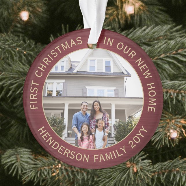 Ornamento 2 Fotos Da Casa 1rua Xmas Nova Casa Esmagada Verme (Criador carregado)