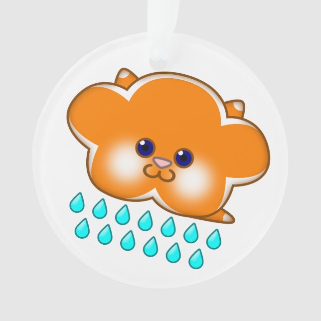 Ornamento 2 Nuvens de Gato em Choque - Reversível (Frente)
