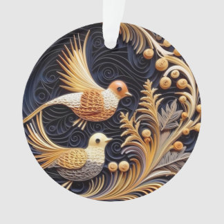 Ornamento 3d Aves com Efeito de Enchimento