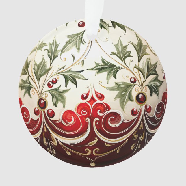 Ornamento 3d Flor de Natal (Frente)