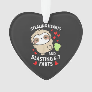 Ornamento 67 Meme Roubando Corações Dia dos Namorados Sloth 