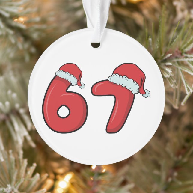 Ornamento 67 Santa Hat Christmas Ornament  (Árvore)