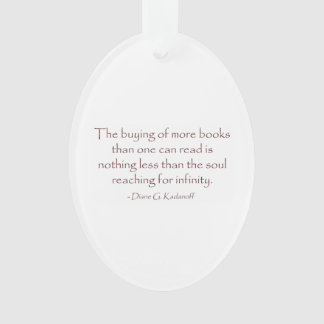 Ornamento A alma que alcança para a infinidade