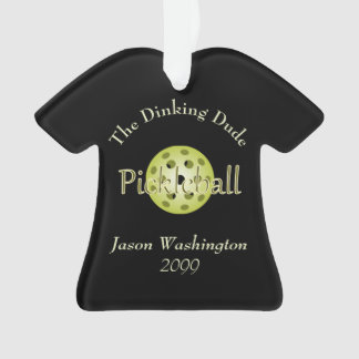 Ornamento A Bola de Pickleball do Cara do Dinking