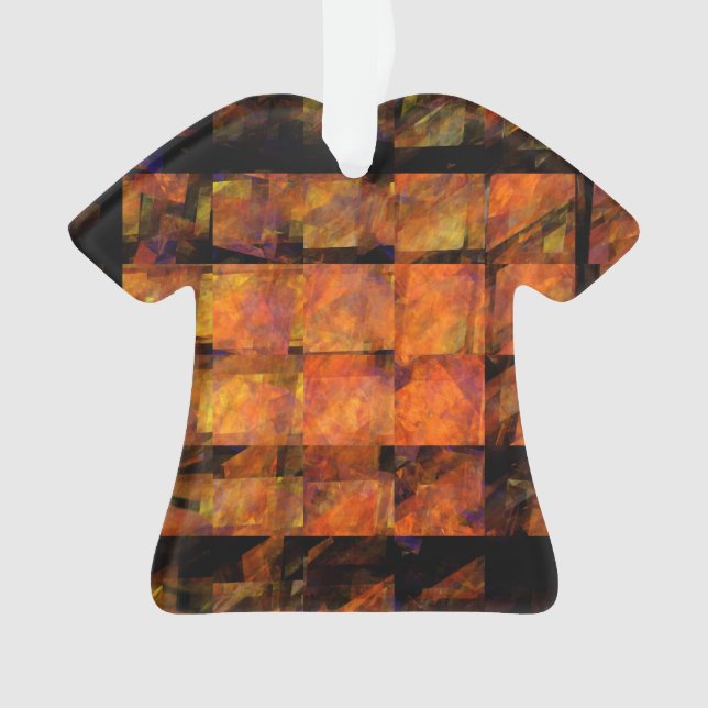 Ornamento A Camisa Acrílica Abstrato de Parede (Frente)