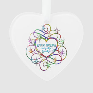 Ornamento A dança ao quadrado faz a vida brilhar