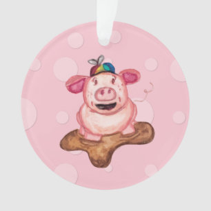 Ornamento A felicidade é uma poça de lama