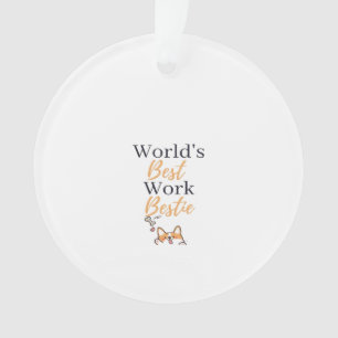 Ornamento A Melhor Colega De Trabalho Do Mundo