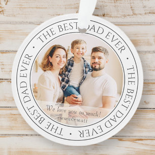 Ornamento A Melhor Foto Clássica Do Melhor Pai