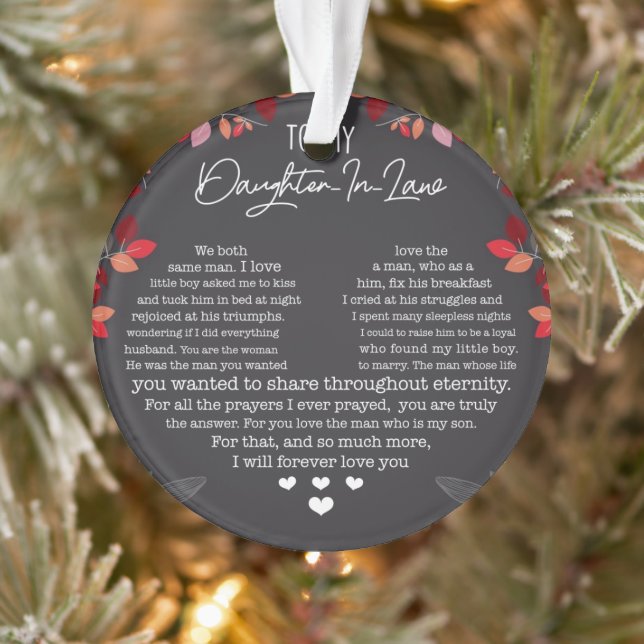 Ornamento À minha filha de direito  (Árvore)