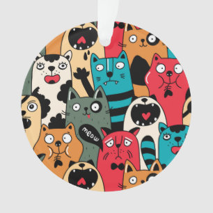 Ornamento A multidão de gatos