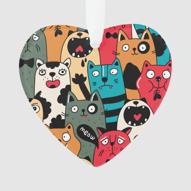 Ornamento A multidão de gatos (Frente)