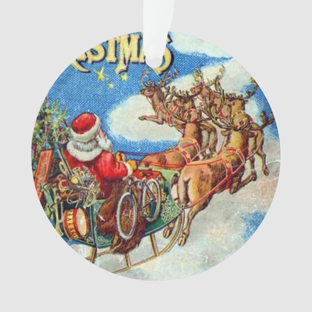 Ornamento A Noite Antes do Natal (Frente)