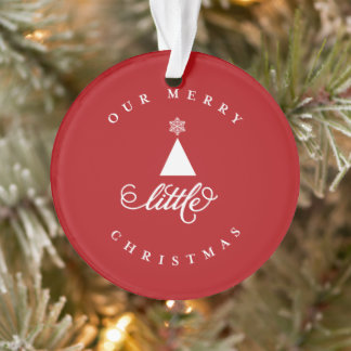 Ornamento A nossa Feliz Pequeno Natal Bonito Bebê 1rua Natal