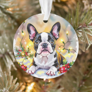 Ornamento A Sweet Boston Terrier Christmas