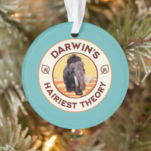 Ornamento A Teoria Mais Peluda de Darwin Mamute Lanoso Fofo 