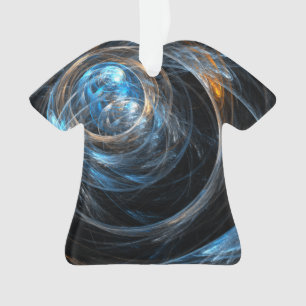 Ornamento À volta da Camisa Acrílica de Arte Abstrato