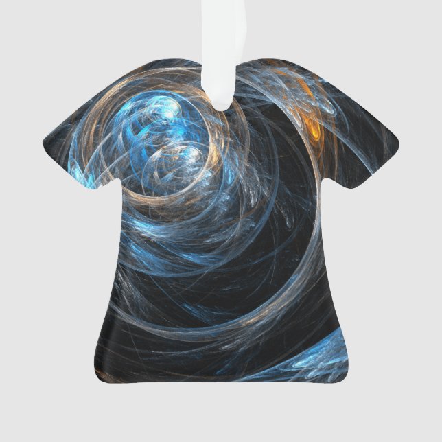 Ornamento À volta da Camisa Acrílica de Arte Abstrato (Frente)